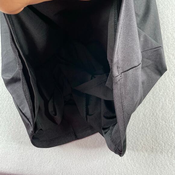 Bebe Y2K Black Bodycon Tank Baby Doll Cutout Mini Dress Size Large Stretch - Picture 6 of 16